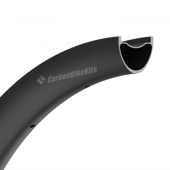 Aro de Carbono 27.5er / 29er 40x30mm Ancho Interno 34mm Tubeless Hookless Simétrico / Asimétrico para MTB, Aro para E-Bike Aro de Carbono 27.5er / 29er 40x30mm Ancho Interno 34mm Tubeless Hookless Simétrico / Asimétrico para MTB, Aro para E-Bike